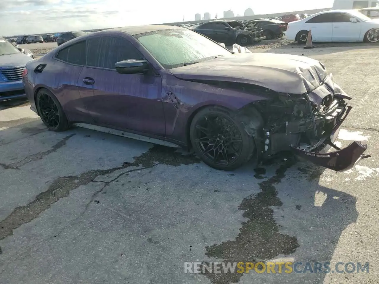 4 fotografías del automóvil dañado WBS43AZ03PCM33749 BMW M4 2023