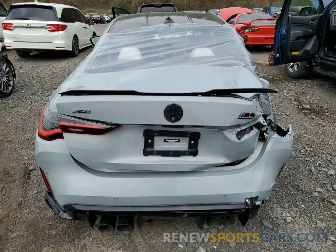 6 fotografías del automóvil dañado WBS43AZ04PCL27746 BMW M4 2023