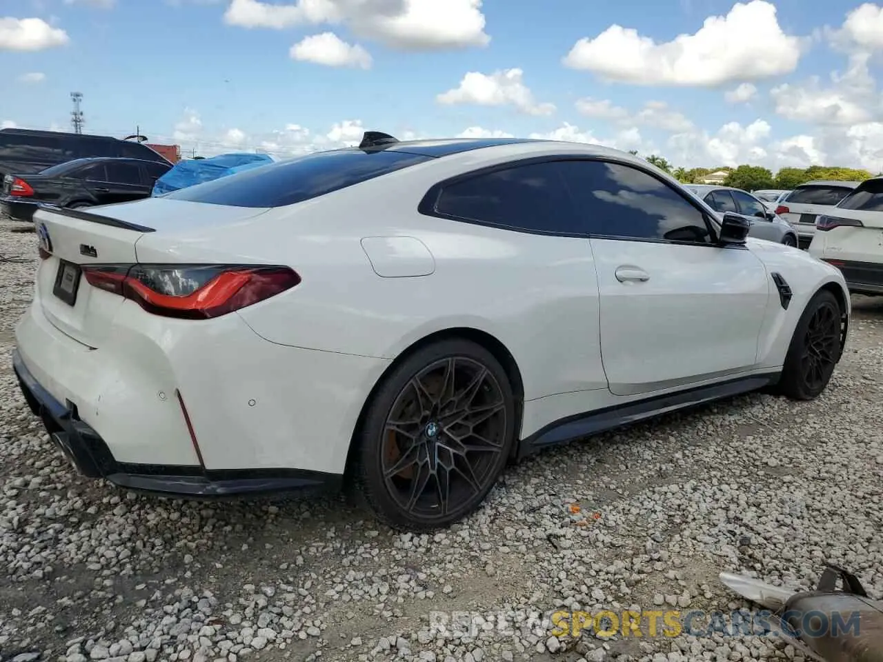 3 fotografías del automóvil dañado WBS43AZ07PCM93498 BMW M4 2023