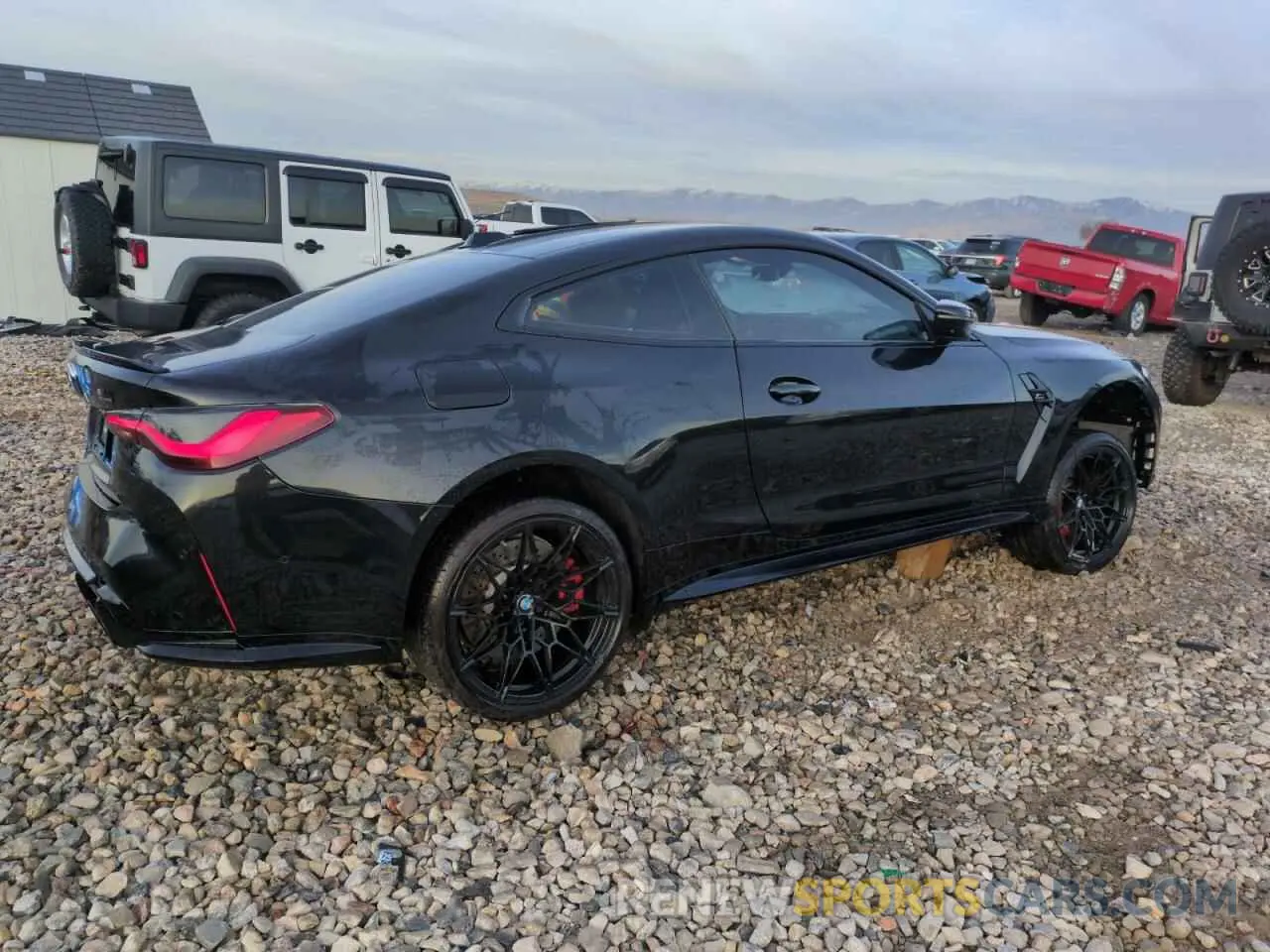 3 fotografías del automóvil dañado WBS43AZ01RCN32279 BMW M4 2024