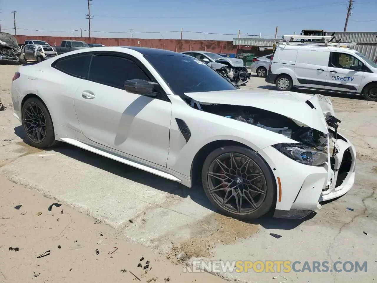 4 fotografías del automóvil dañado WBS43AZ01RCN75973 BMW M4 2024