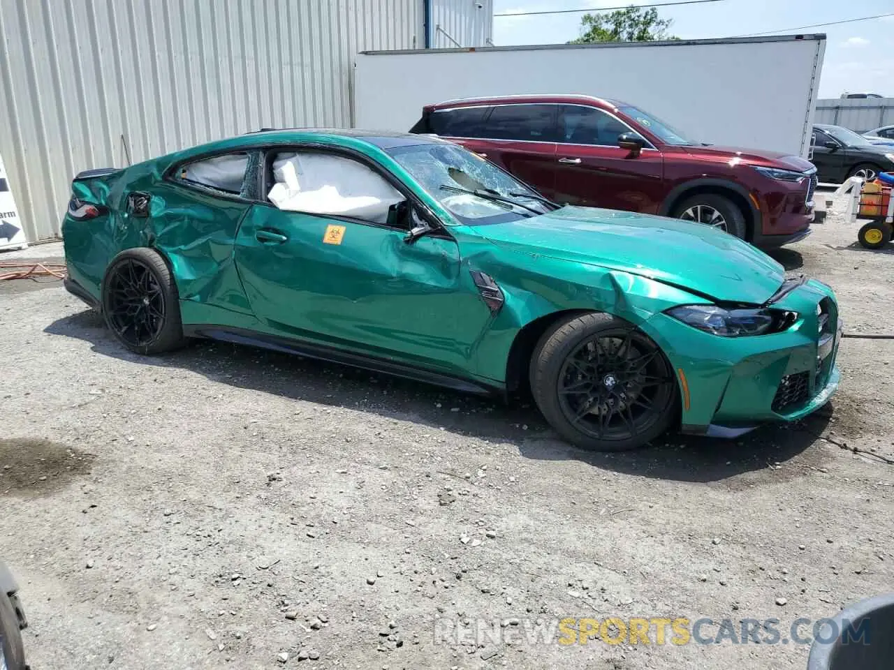 4 fotografías del automóvil dañado WBS43AZ0XRCR90189 BMW M4 2024