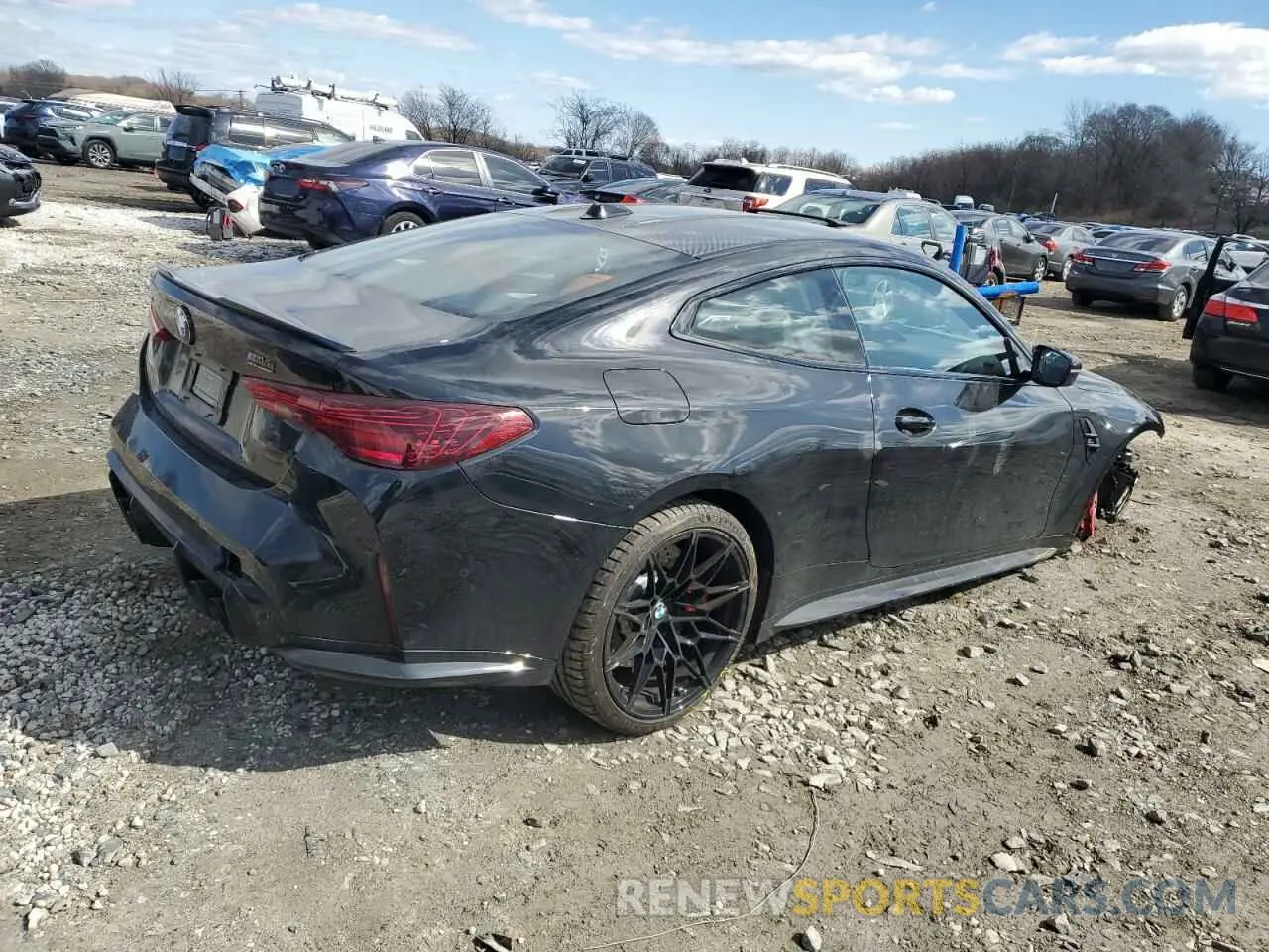 3 fotografías del automóvil dañado WBS33HK02SCU00054 BMW M4 2025