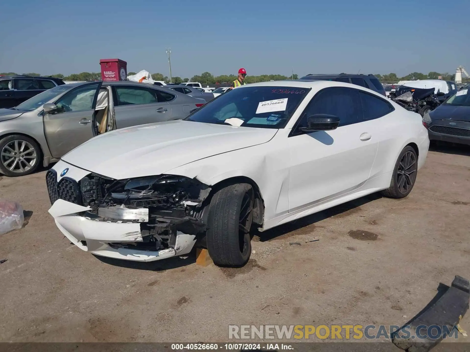 2 fotografías del automóvil dañado WBA13AR04MCG77030 BMW M440I 2021