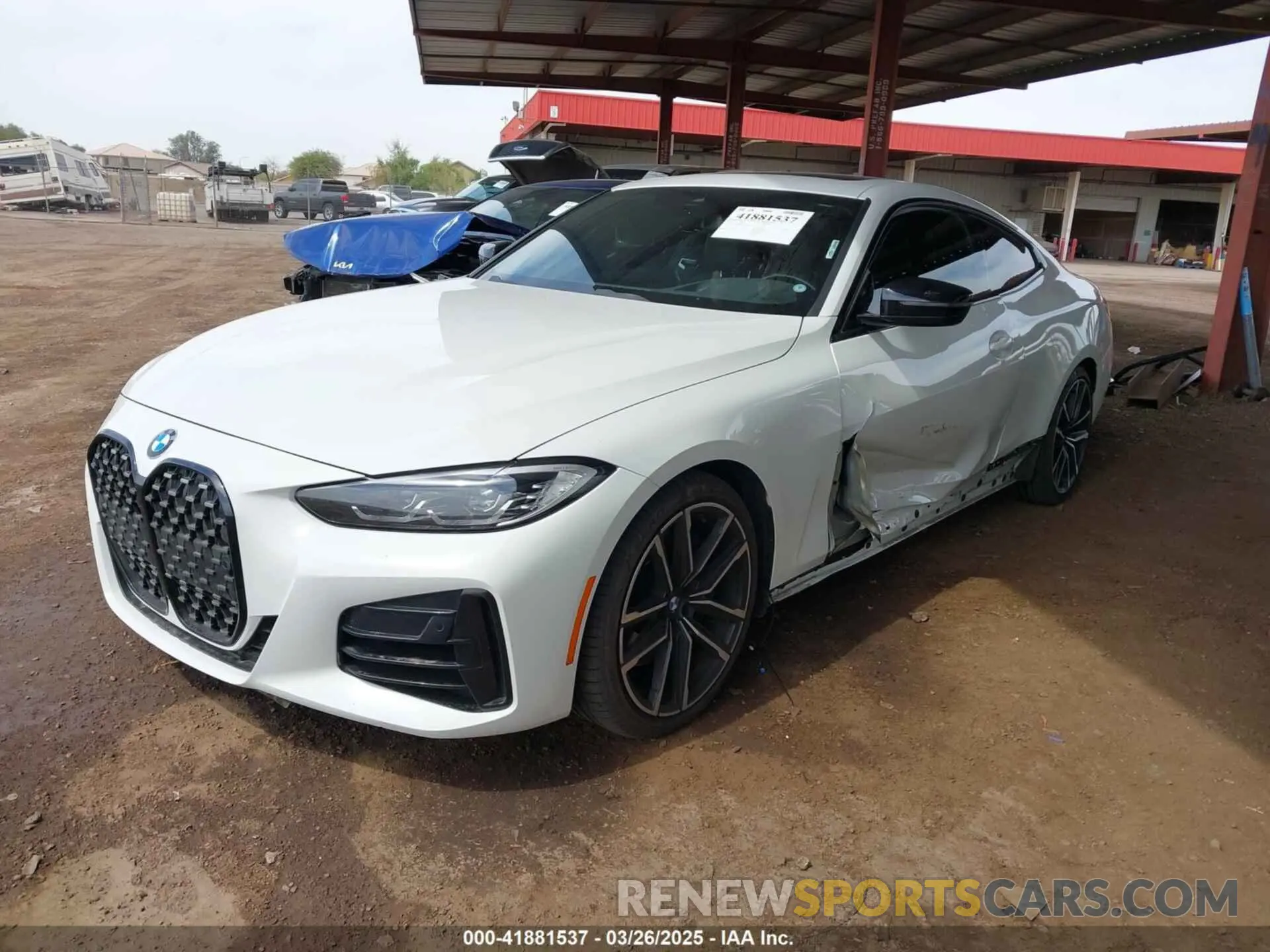 2 fotografías del automóvil dañado WBA13AR09MCF74685 BMW M440I 2021