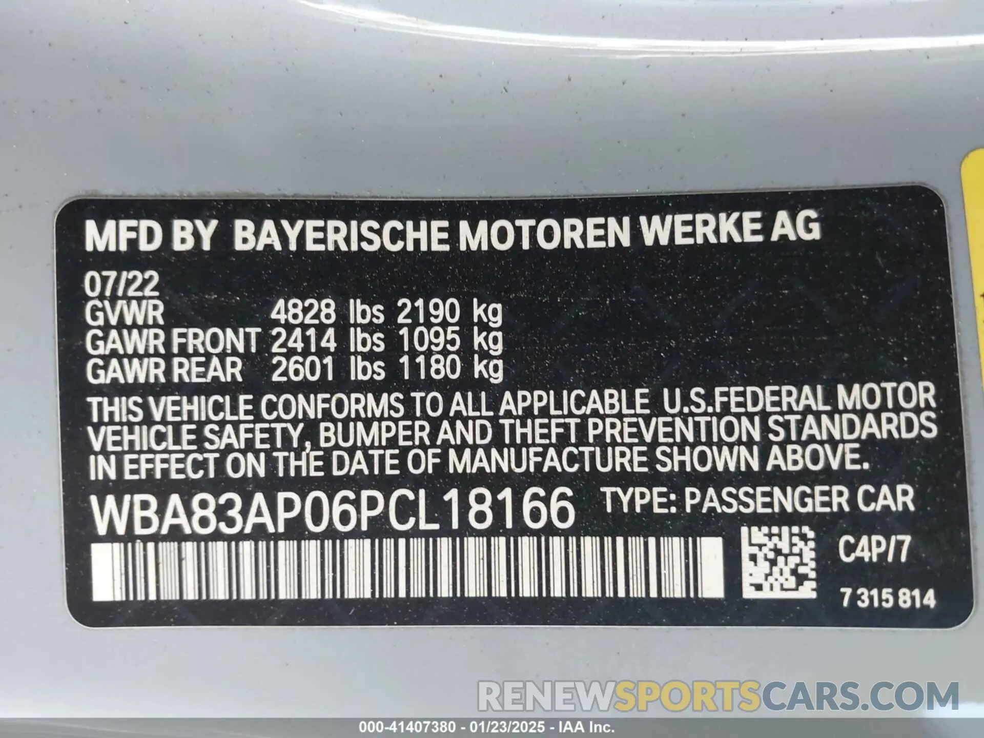 9 fotografías del automóvil dañado WBA83AP06PCL18166 BMW M440I 2023