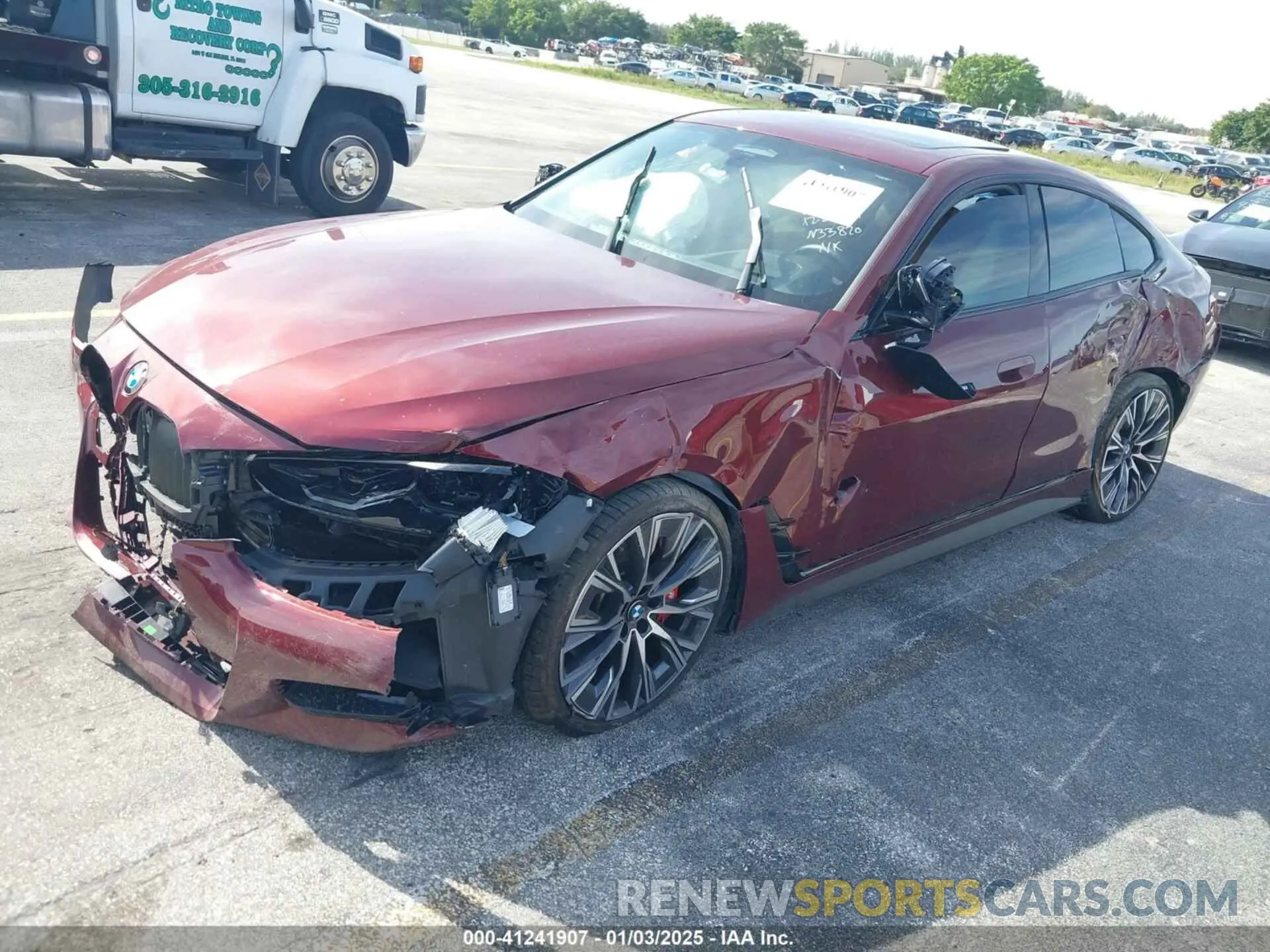 2 fotografías del automóvil dañado WBA63AW01PFN33820 BMW M440I GRAN COUPE 2023