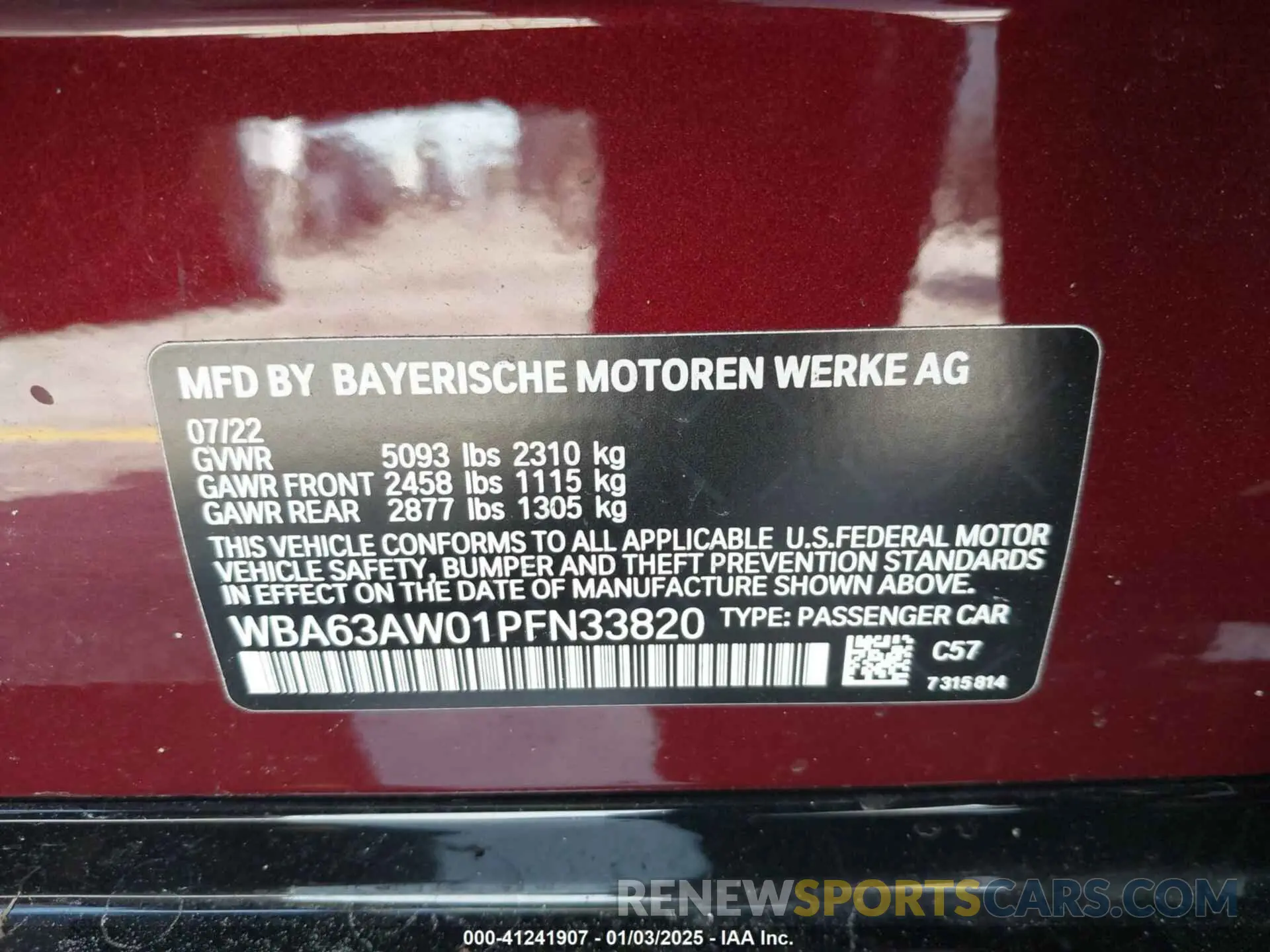 9 fotografías del automóvil dañado WBA63AW01PFN33820 BMW M440I GRAN COUPE 2023