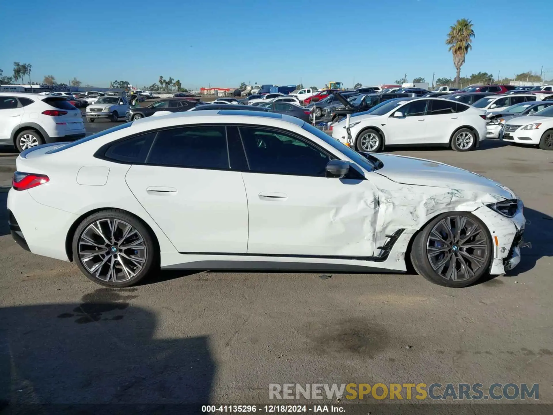 13 fotografías del automóvil dañado WBA63AW09RFT20665 BMW M440I GRAN COUPE 2024