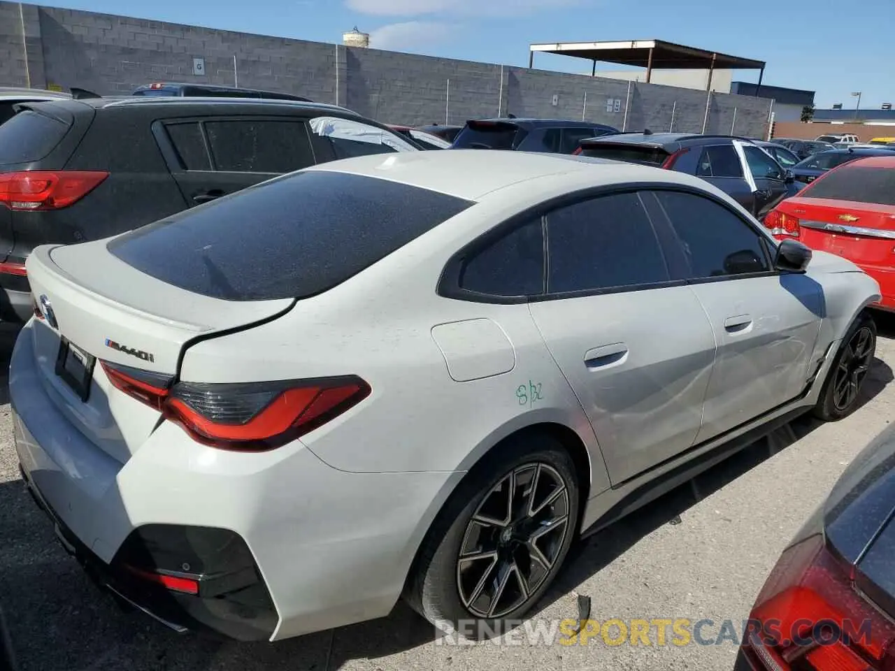 3 fotografías del automóvil dañado WBA13AW02NFM05111 BMW M440XI GRA 2022