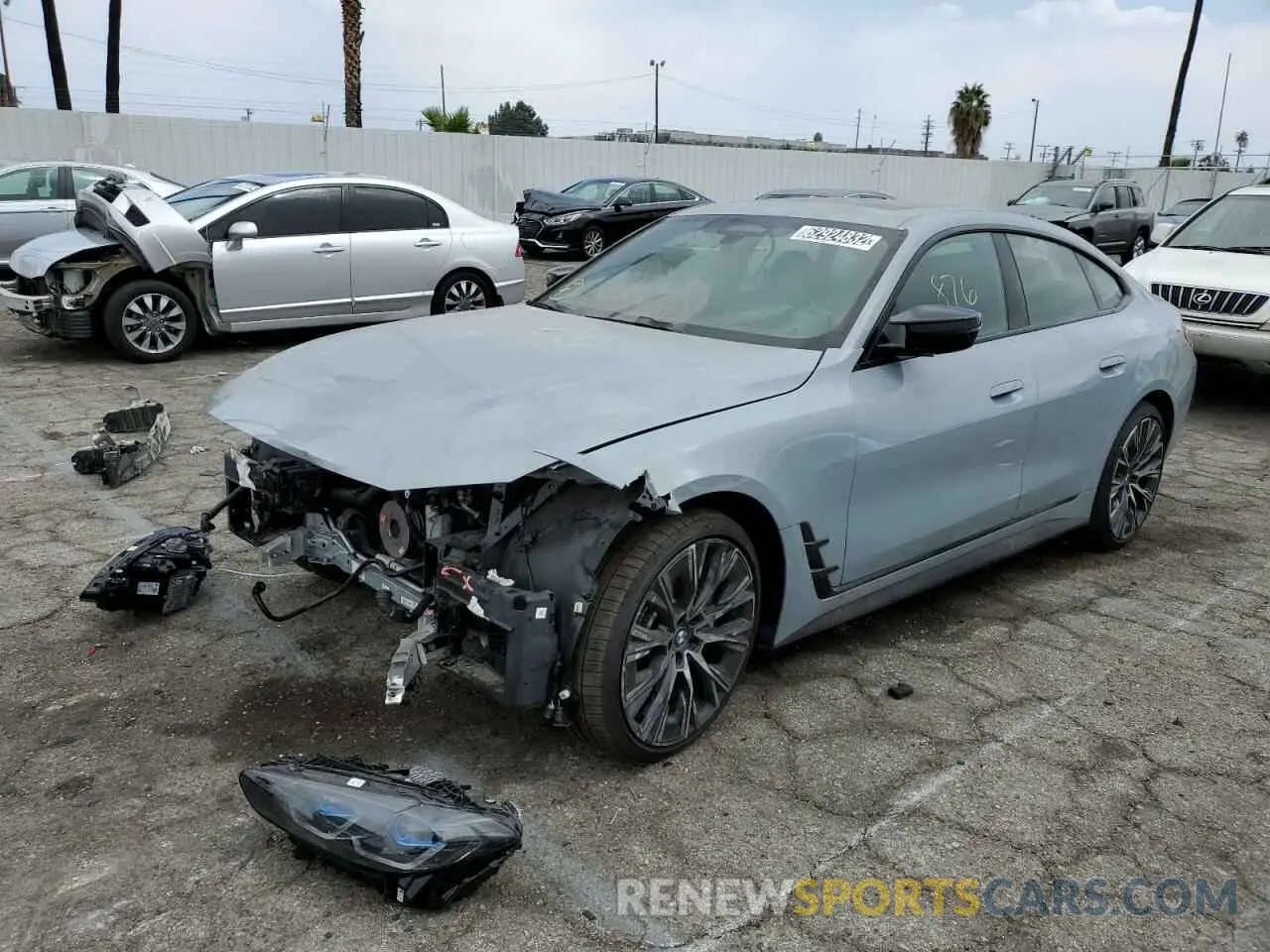 2 fotografías del automóvil dañado WBA13AW07NFM18792 BMW M440XI GRA 2022