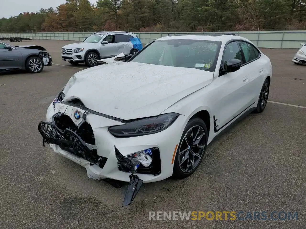 2 fotografías del automóvil dañado WBA13AW07NFM49203 BMW M440XI GRA 2022