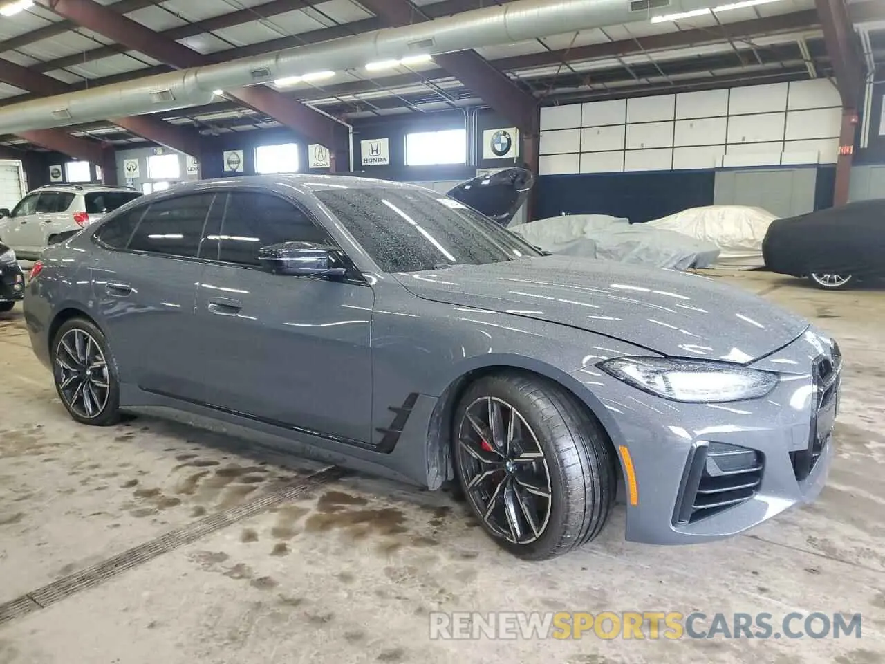 4 fotografías del automóvil dañado WBA13AW07NFN13384 BMW M440XI GRA 2022