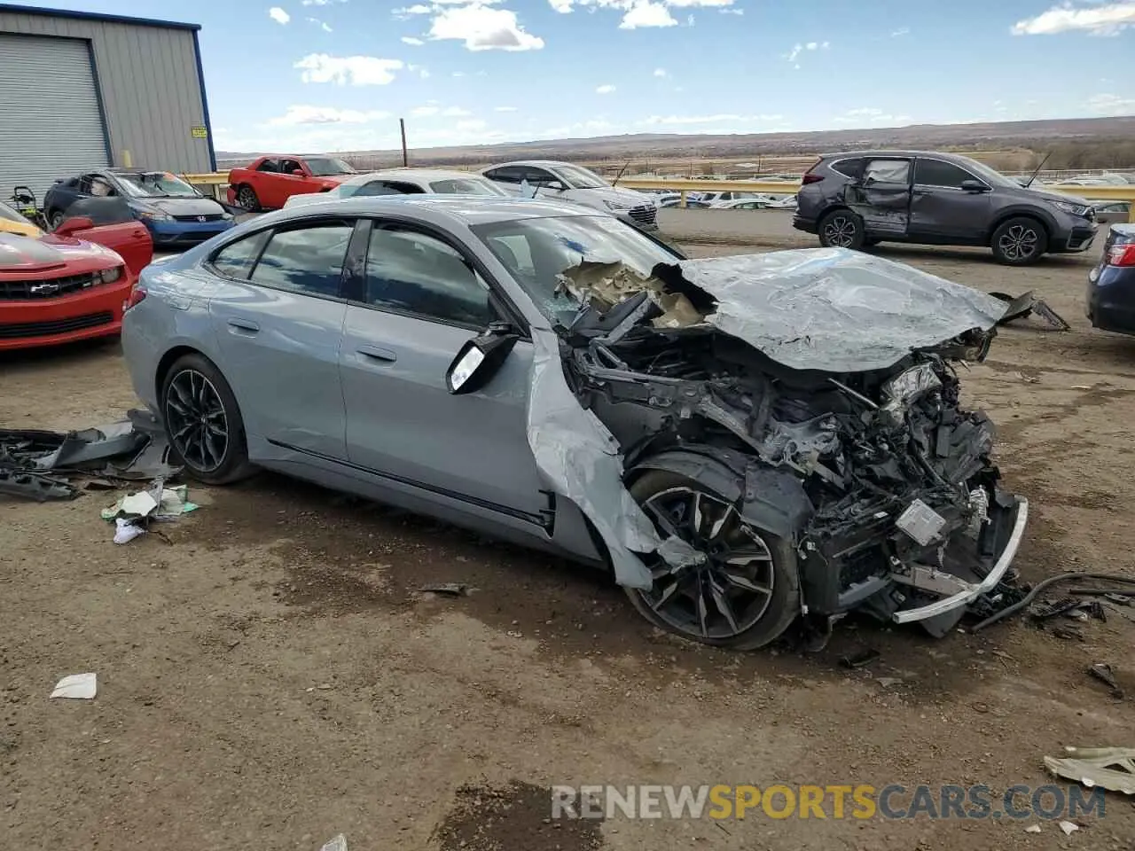 4 fotografías del automóvil dañado WBA13AW0XNFM27700 BMW M440XI GRA 2022