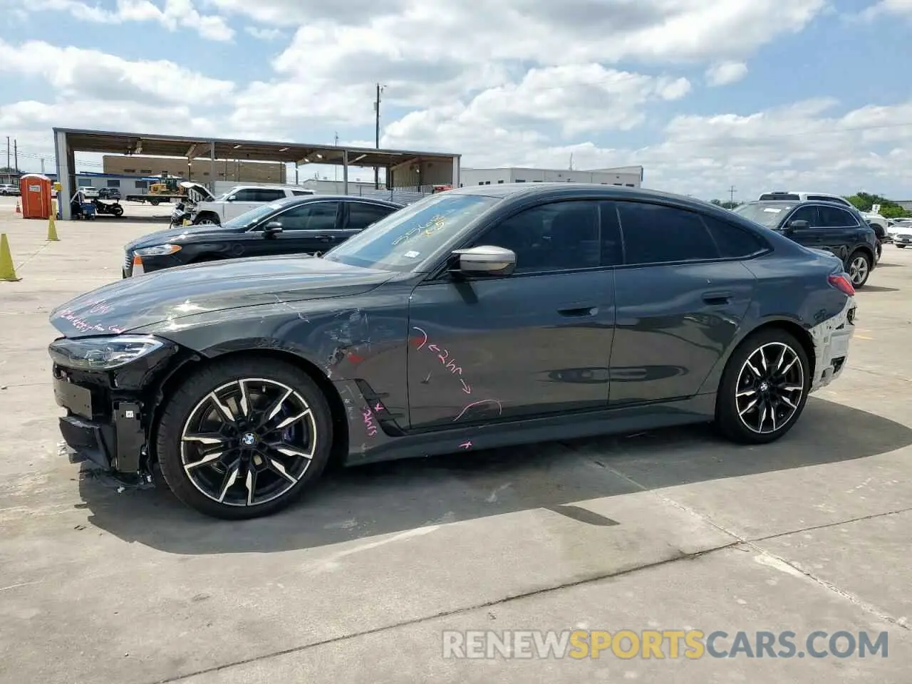 1 fotografías del automóvil dañado WBA13AW01RFT30780 BMW M440XI GRA 2024