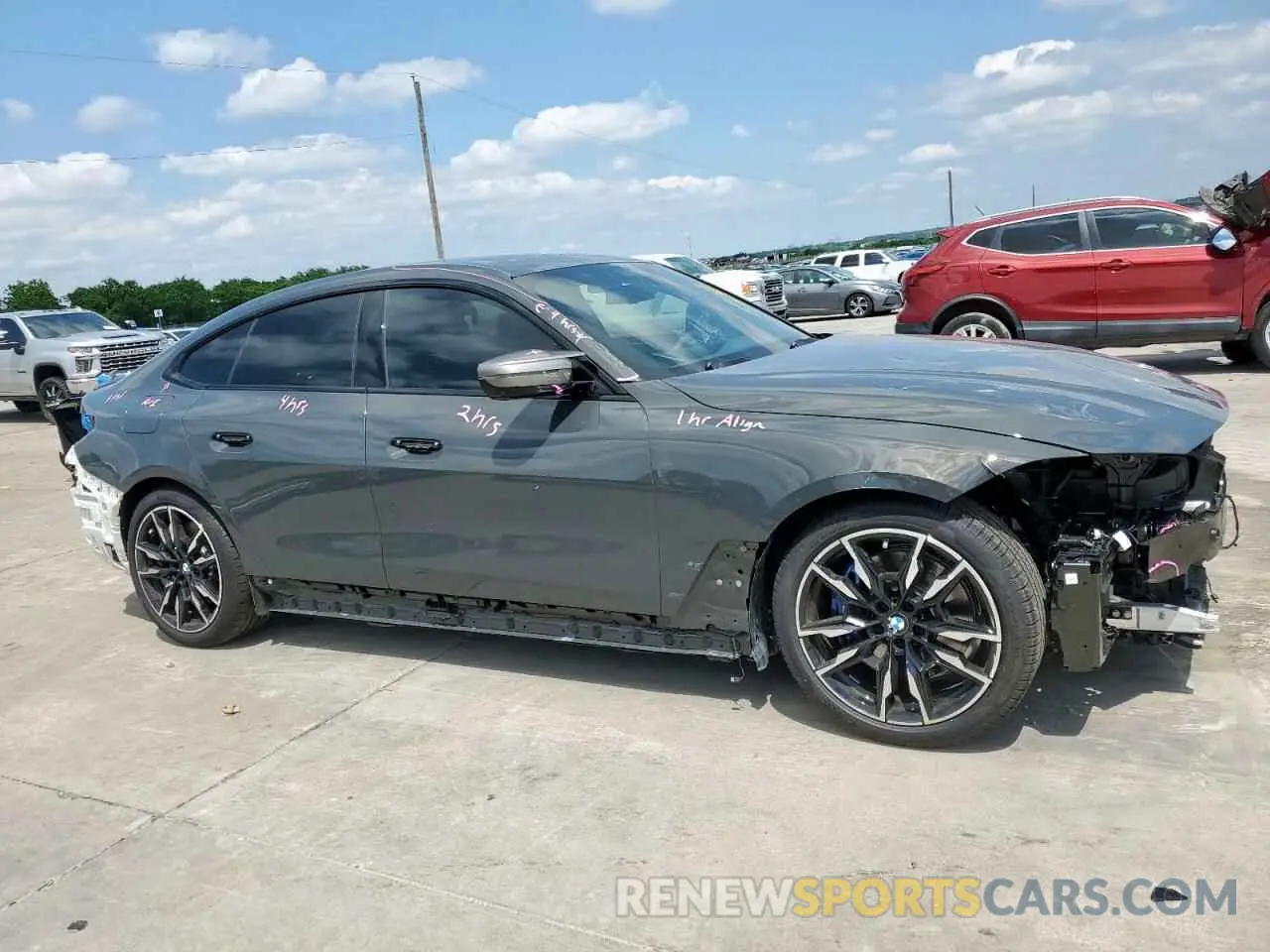 4 fotografías del automóvil dañado WBA13AW01RFT30780 BMW M440XI GRA 2024