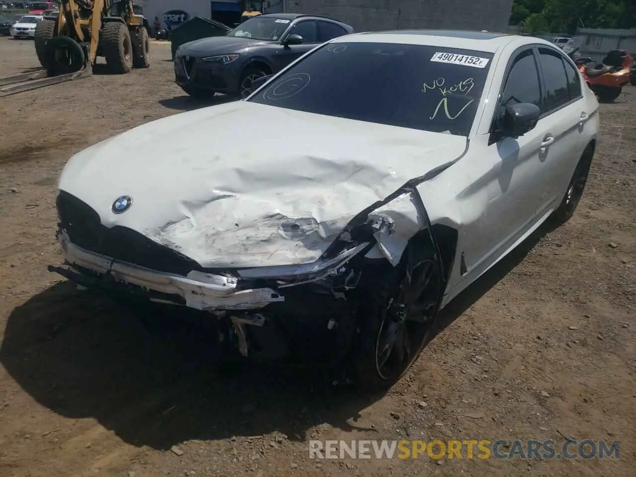 9 fotografías del automóvil dañado WBAJB9C58KB288879 BMW M5 2019