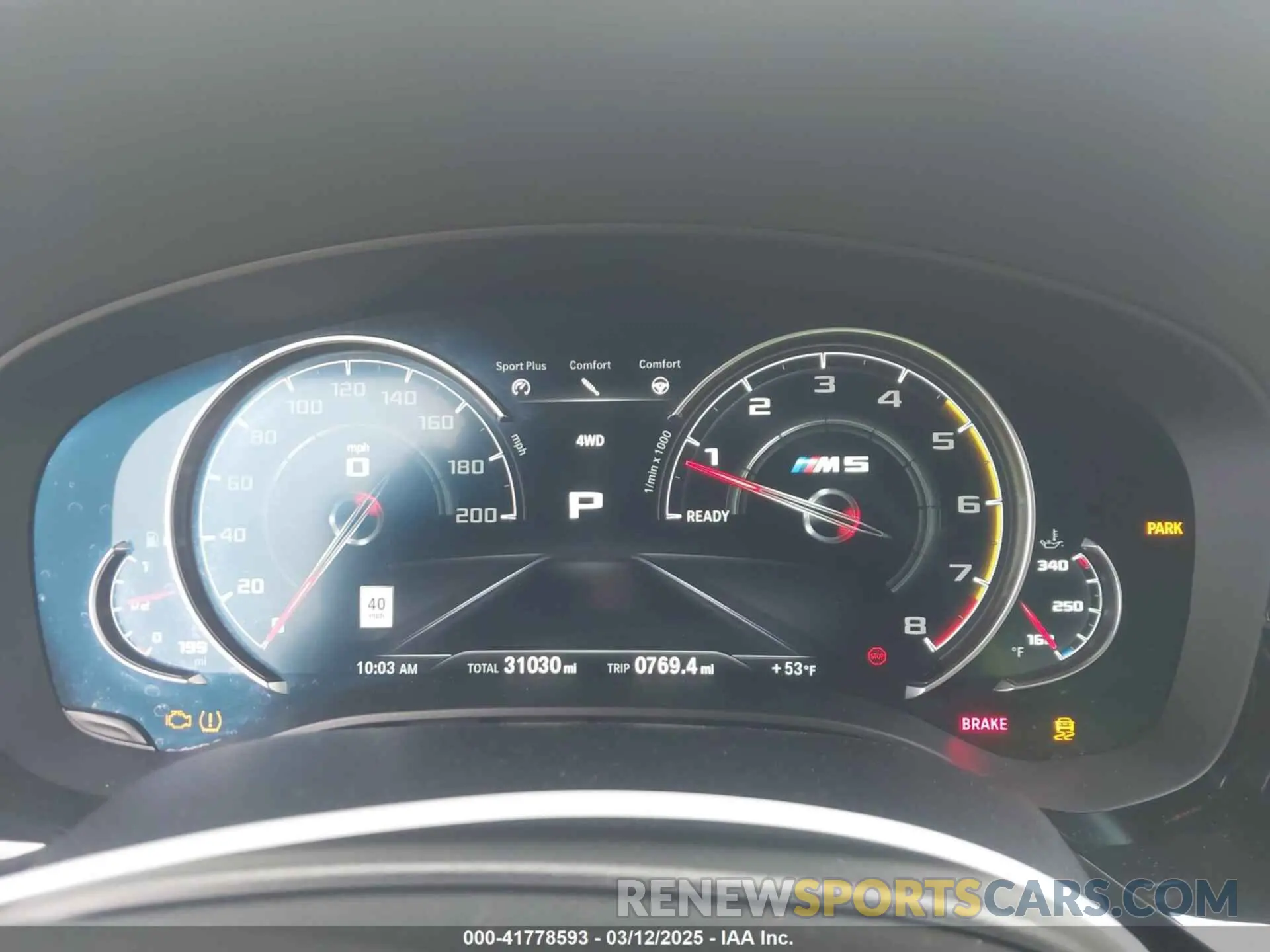 7 fotografías del automóvil dañado WBSJF0C52KB447102 BMW M5 2019
