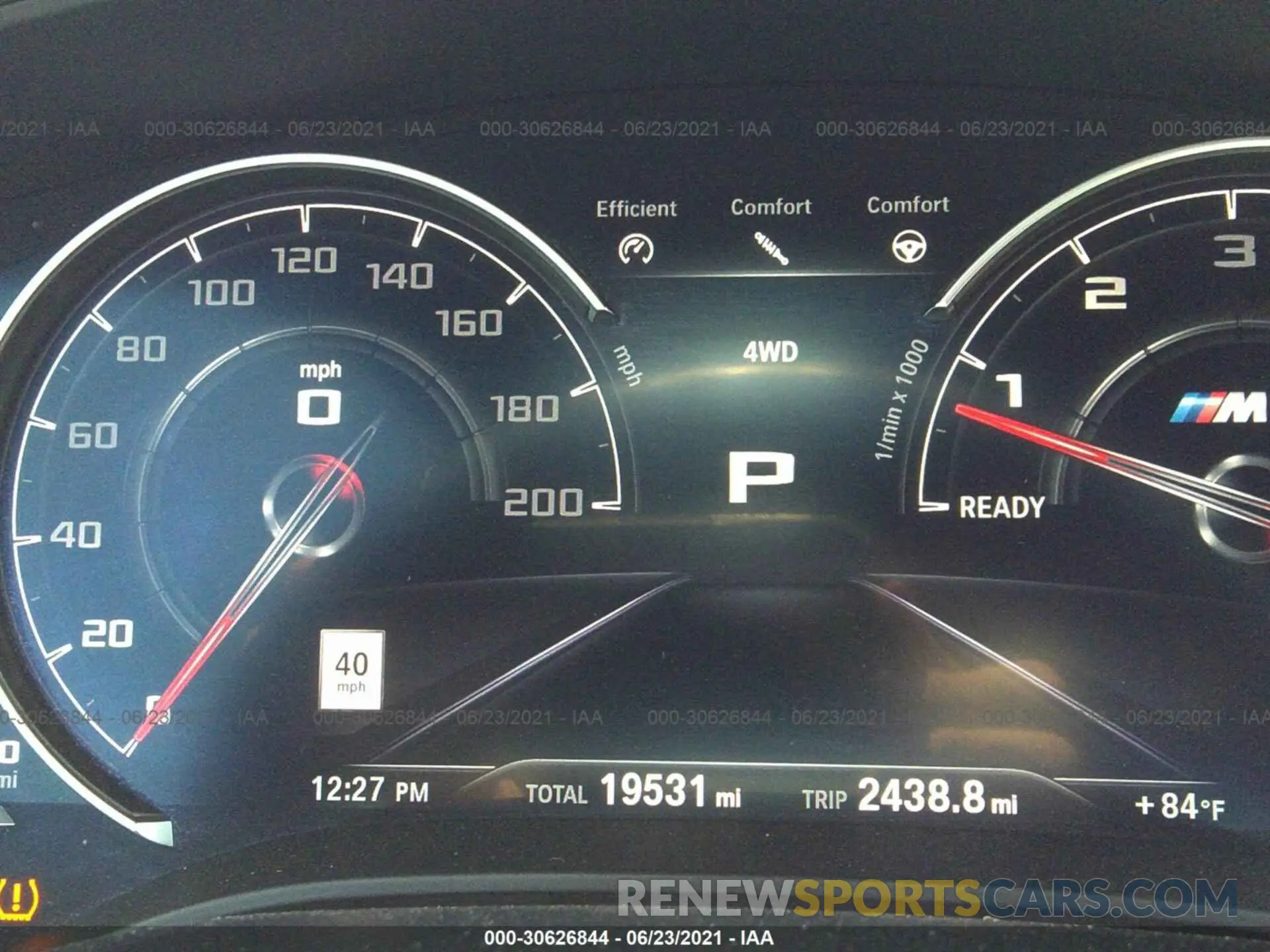 7 fotografías del automóvil dañado WBSJF0C5XKB446621 BMW M5 2019