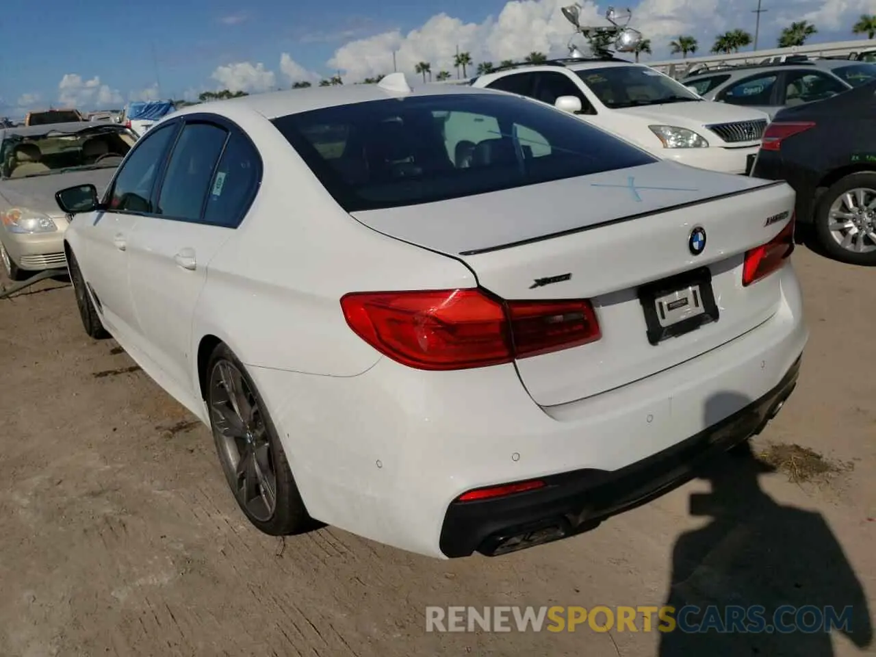 3 fotografías del automóvil dañado WBAJS7C00LBN96347 BMW M5 2020