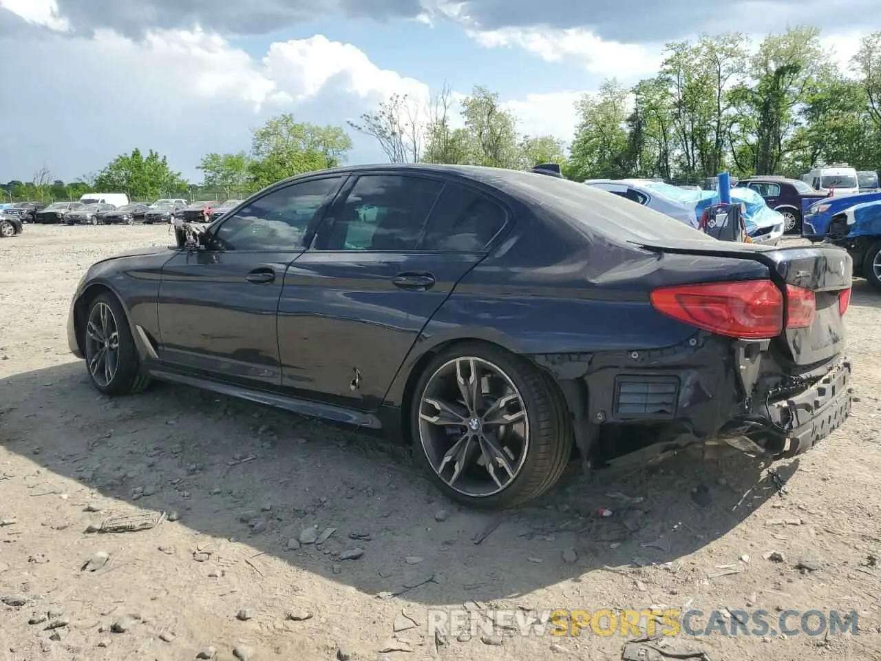 2 fotografías del automóvil dañado WBAJS7C03LCD00279 BMW M5 2020