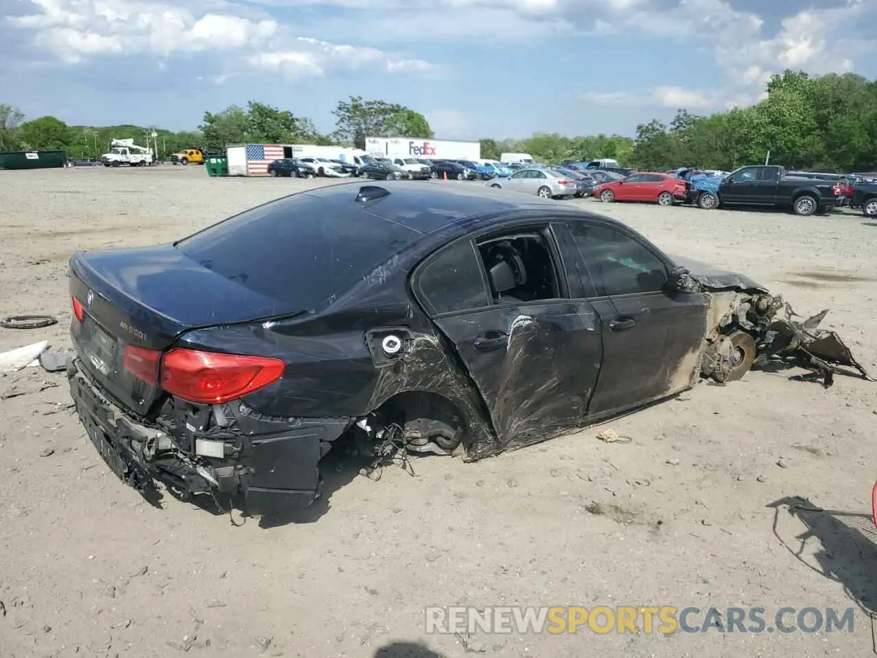 3 fotografías del automóvil dañado WBAJS7C03LCD00279 BMW M5 2020