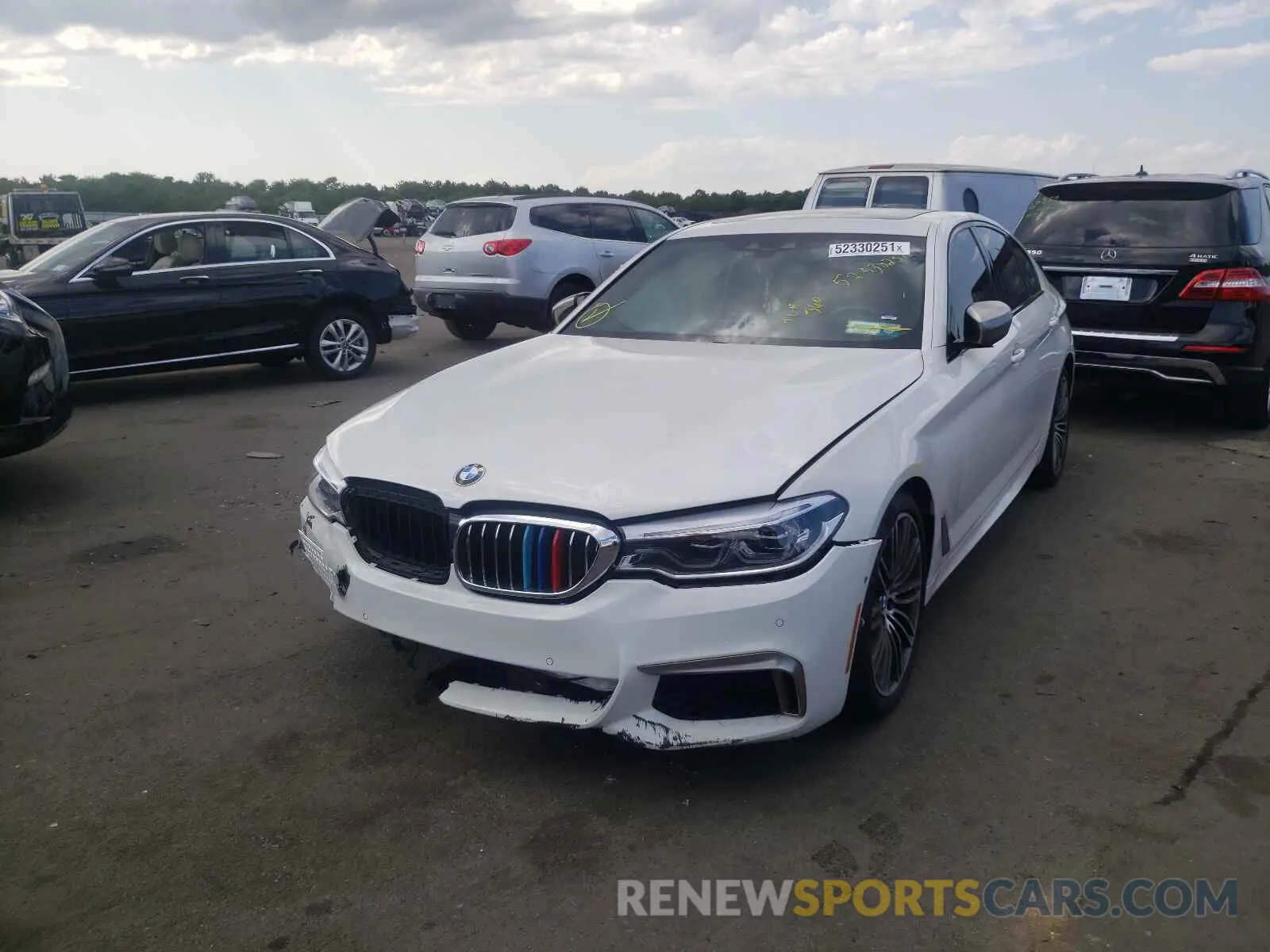 2 fotografías del automóvil dañado WBAJS7C03LCE58332 BMW M5 2020