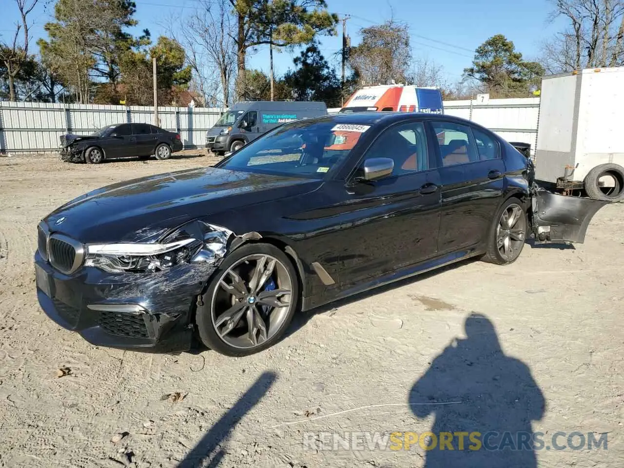 1 fotografías del automóvil dañado WBAJS7C0XLCE44248 BMW M5 2020