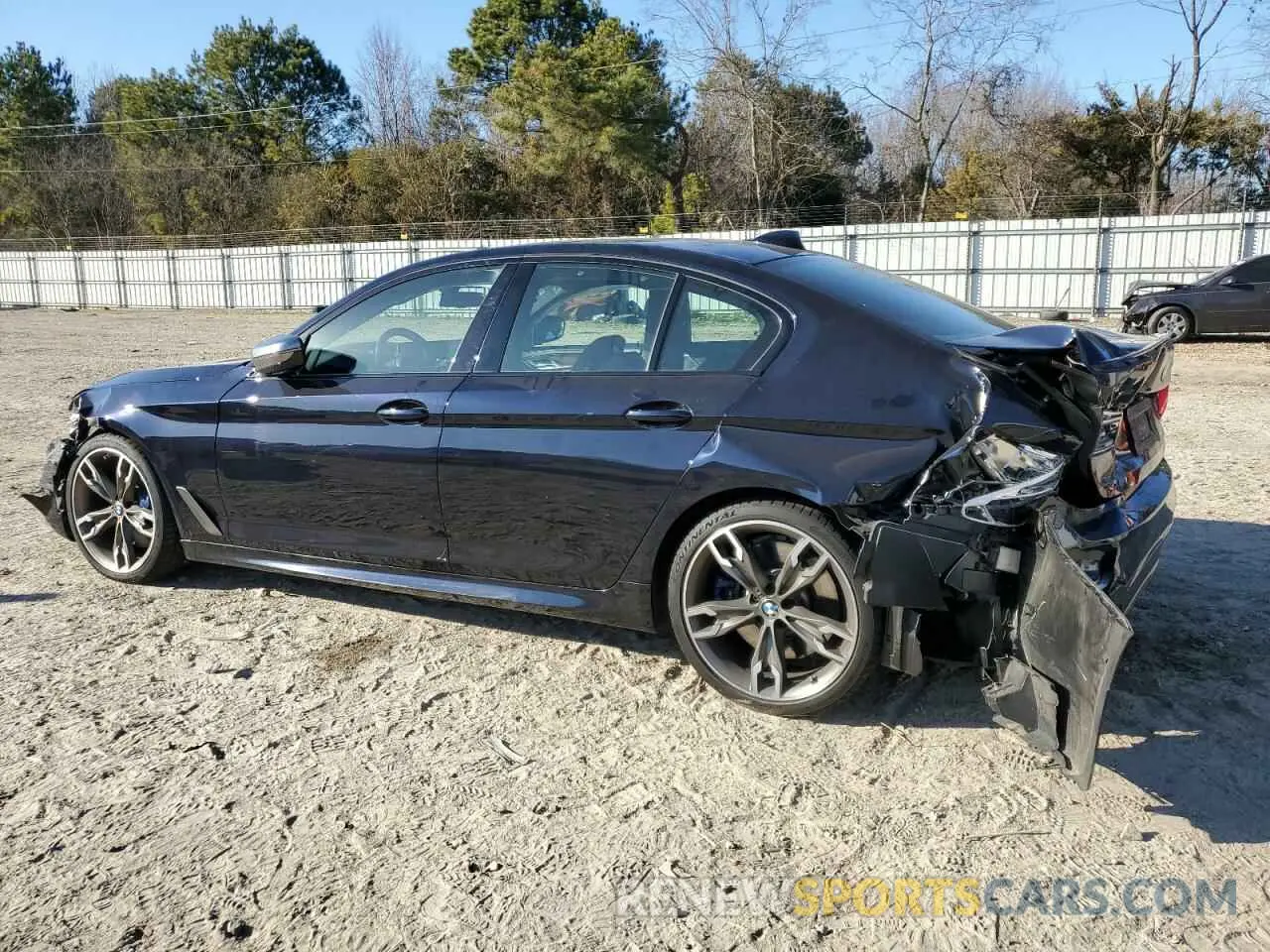 2 fotografías del automóvil dañado WBAJS7C0XLCE44248 BMW M5 2020