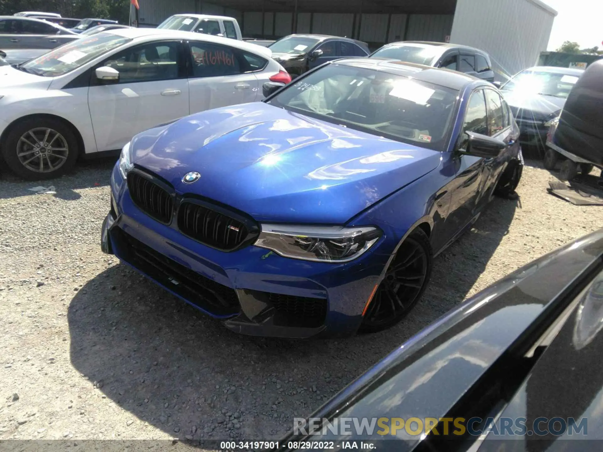 2 fotografías del automóvil dañado WBSJF0C01LCD61069 BMW M5 2020