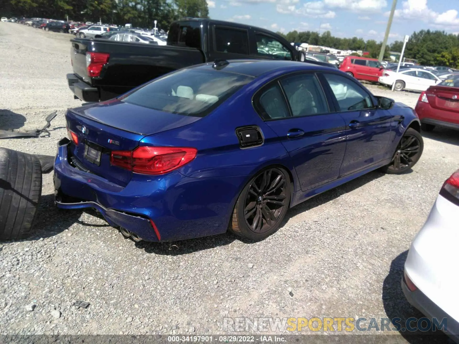 4 fotografías del automóvil dañado WBSJF0C01LCD61069 BMW M5 2020