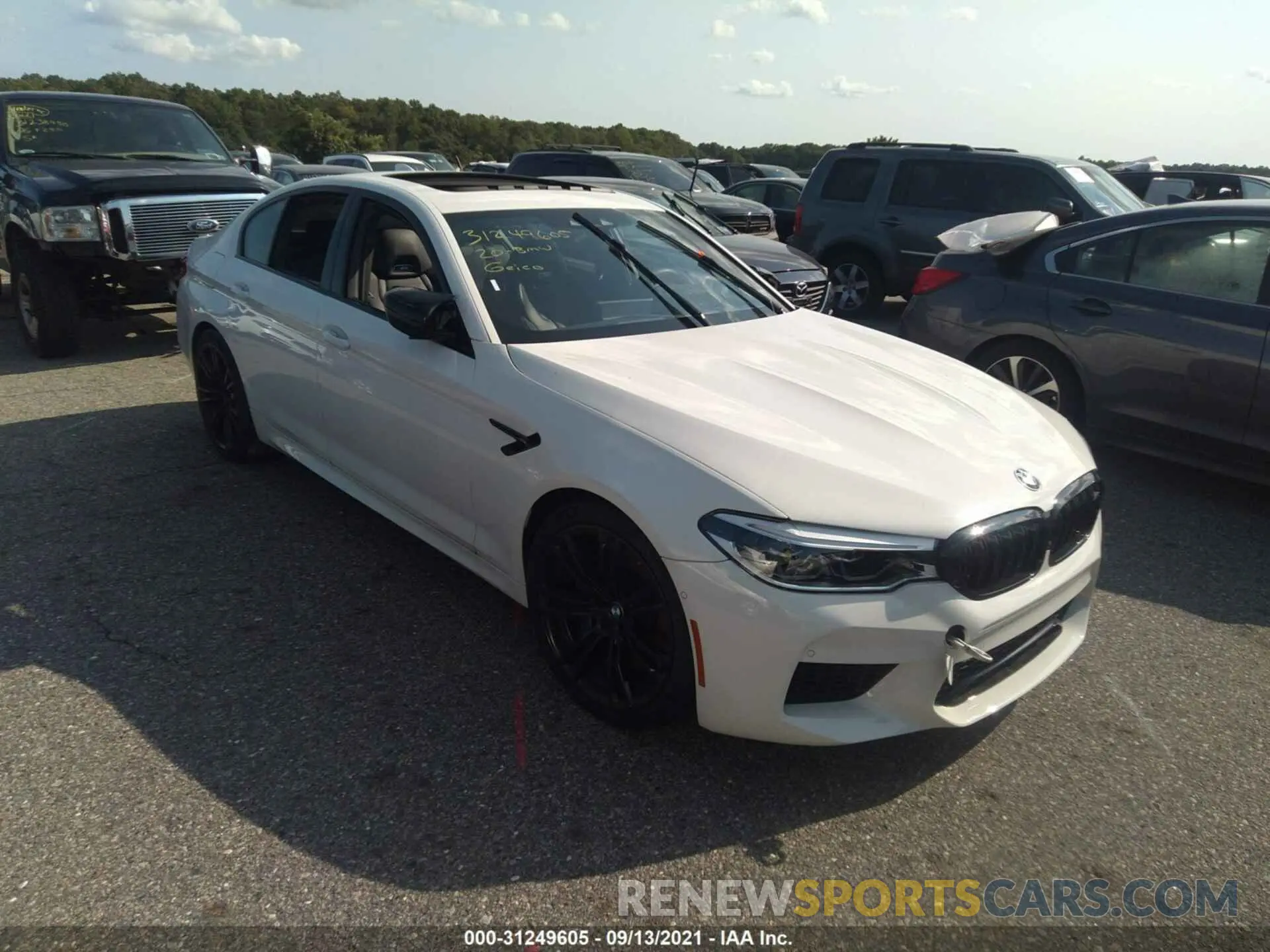 1 fotografías del automóvil dañado WBSJF0C07LCE31772 BMW M5 2020
