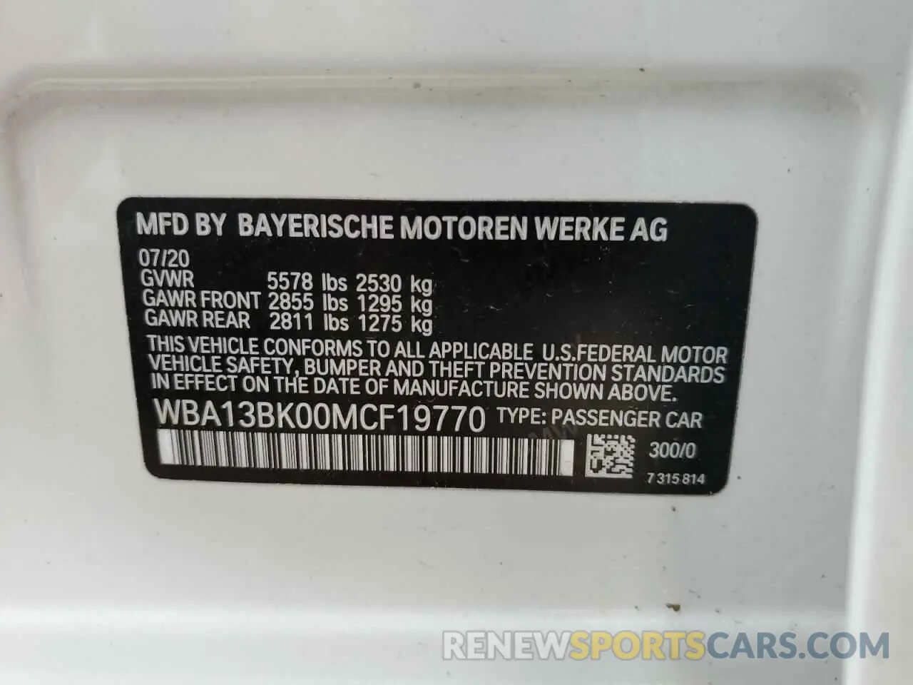 12 fotografías del automóvil dañado WBA13BK00MCF19770 BMW M5 2021