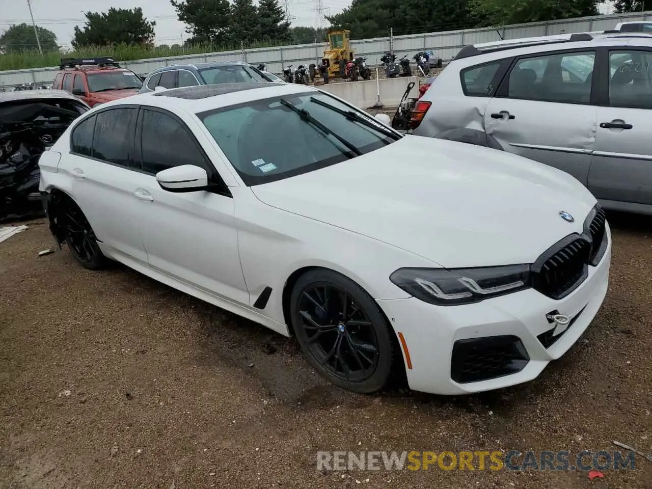 4 fotografías del automóvil dañado WBA13BK00MCF19770 BMW M5 2021