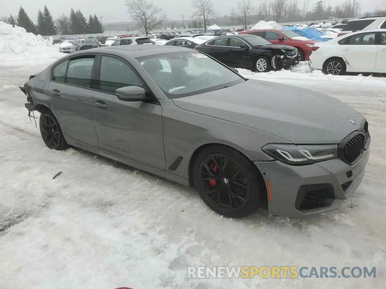 4 fotografías del automóvil dañado WBA13BK05MCF97316 BMW M5 2021
