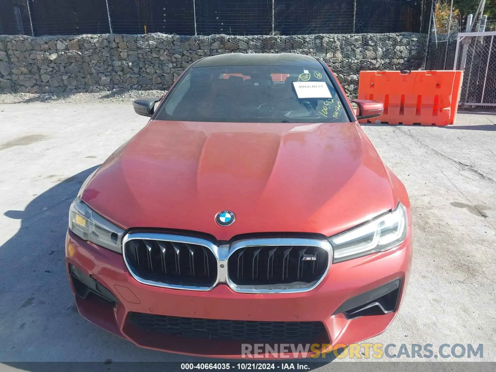 12 fotografías del automóvil dañado WBS83CH02MCF25335 BMW M5 2021