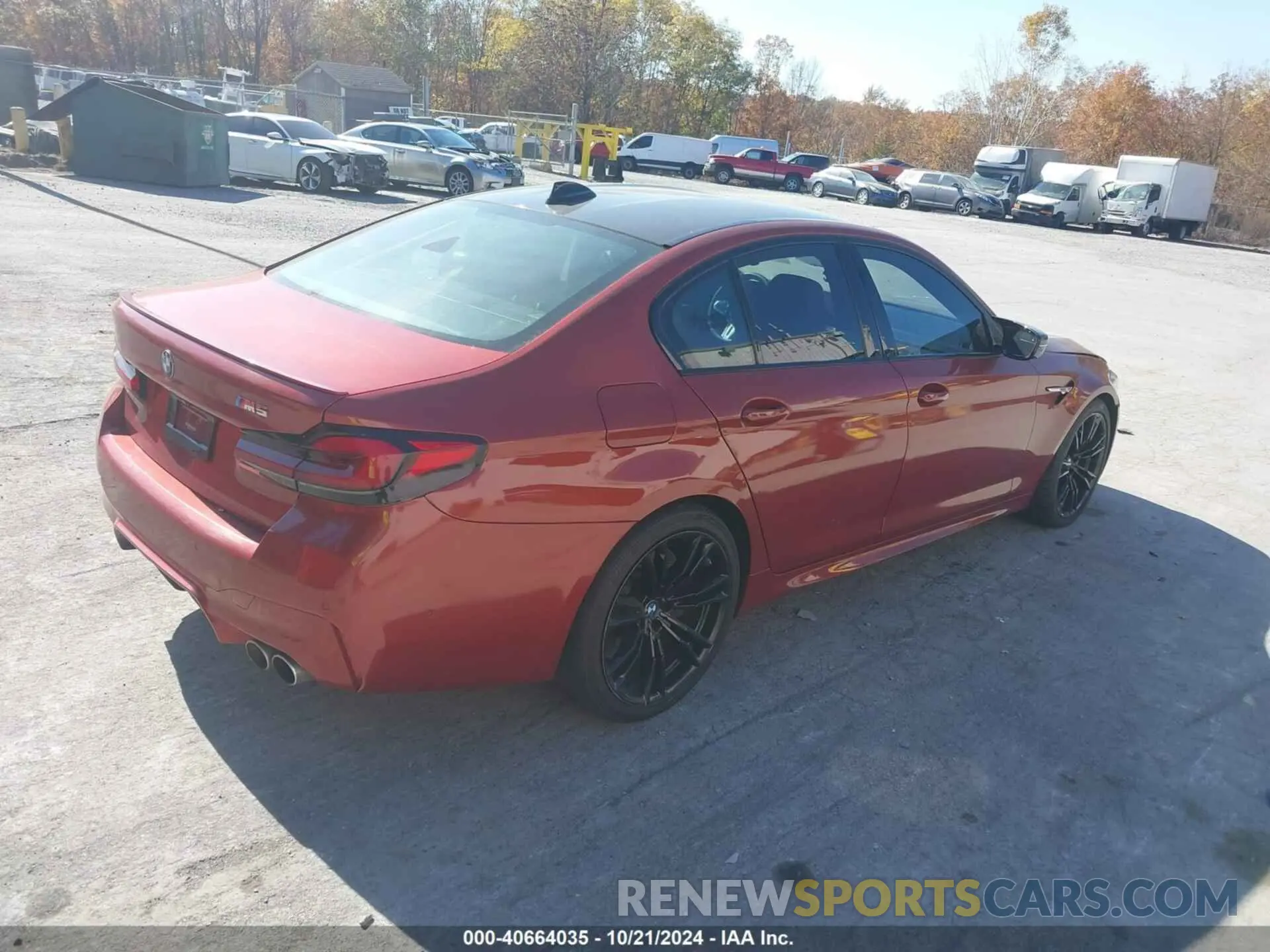 4 fotografías del automóvil dañado WBS83CH02MCF25335 BMW M5 2021