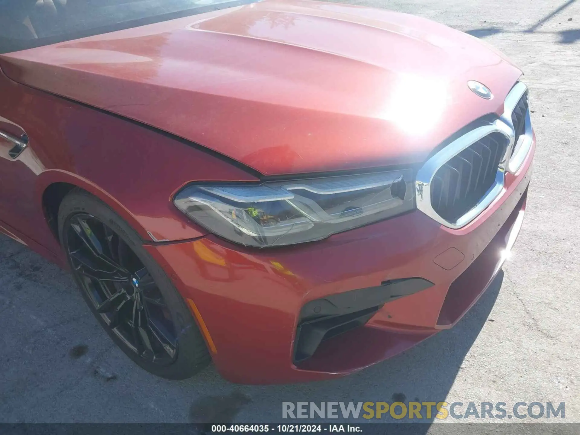 6 fotografías del automóvil dañado WBS83CH02MCF25335 BMW M5 2021