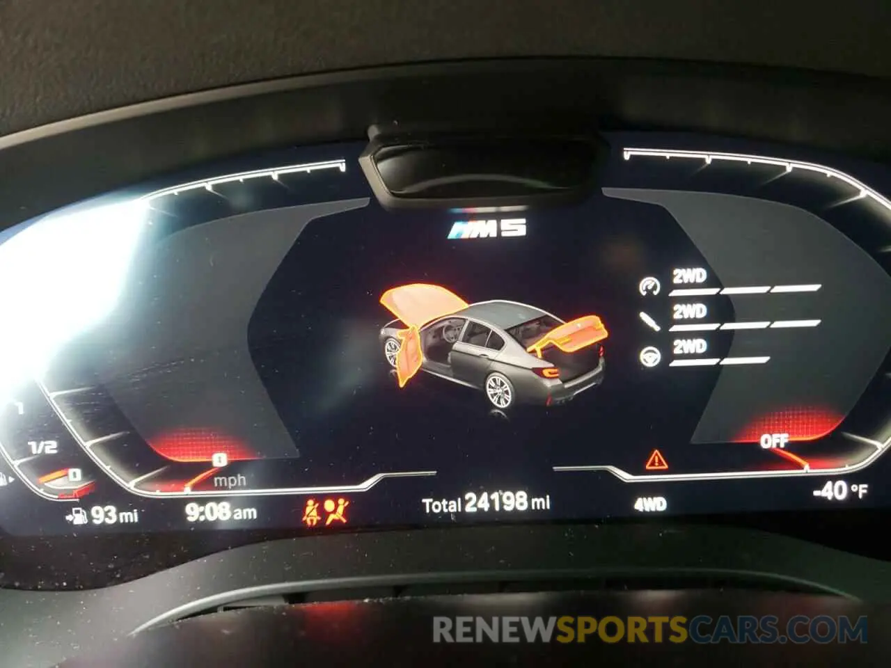 8 fotografías del automóvil dañado WBS83CH06MCH25361 BMW M5 2021