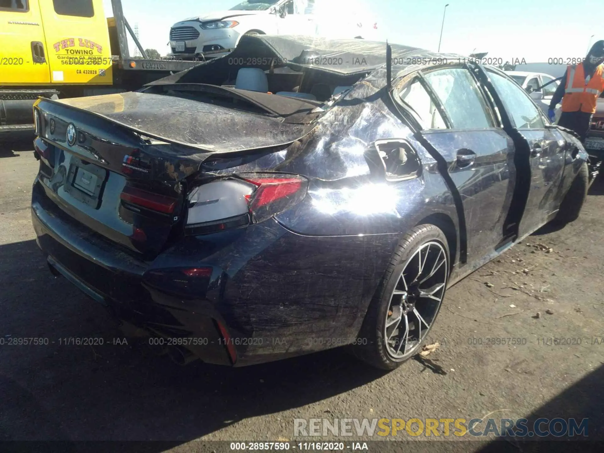 4 fotografías del automóvil dañado WBS83CH07MCE92249 BMW M5 2021