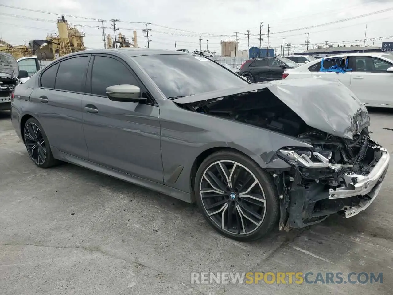 4 fotografías del automóvil dañado WBA13BK08NCJ34424 BMW M5 2022