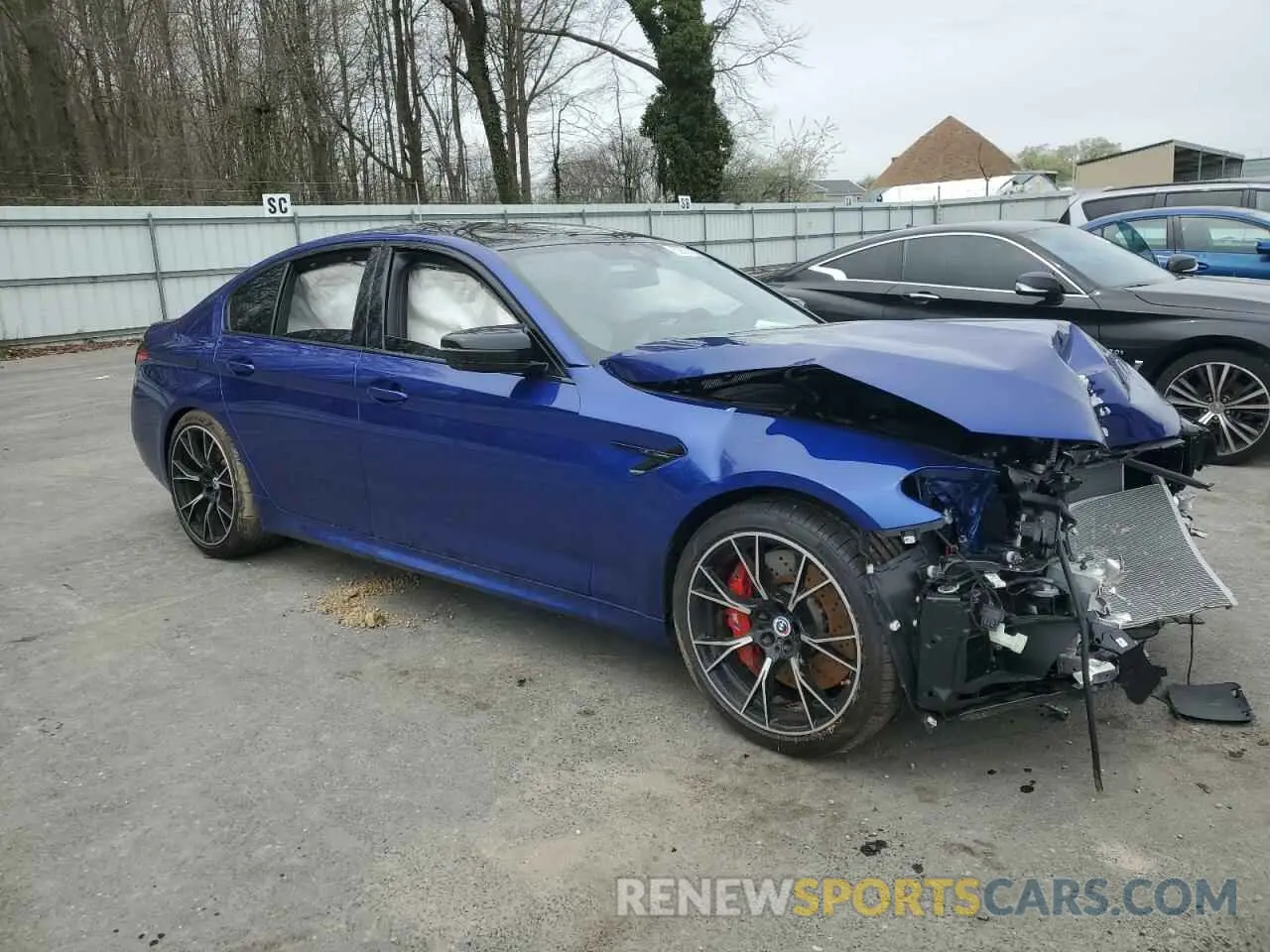 4 fotografías del automóvil dañado WBS83CH03NCK43106 BMW M5 2022