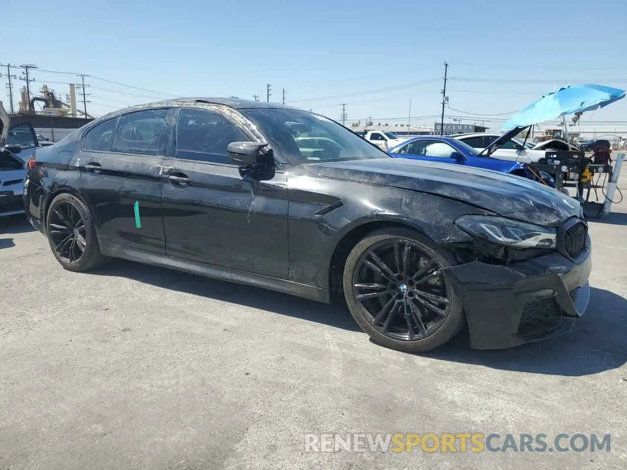 4 fotografías del automóvil dañado WBS83CH05NCK23035 BMW M5 2022