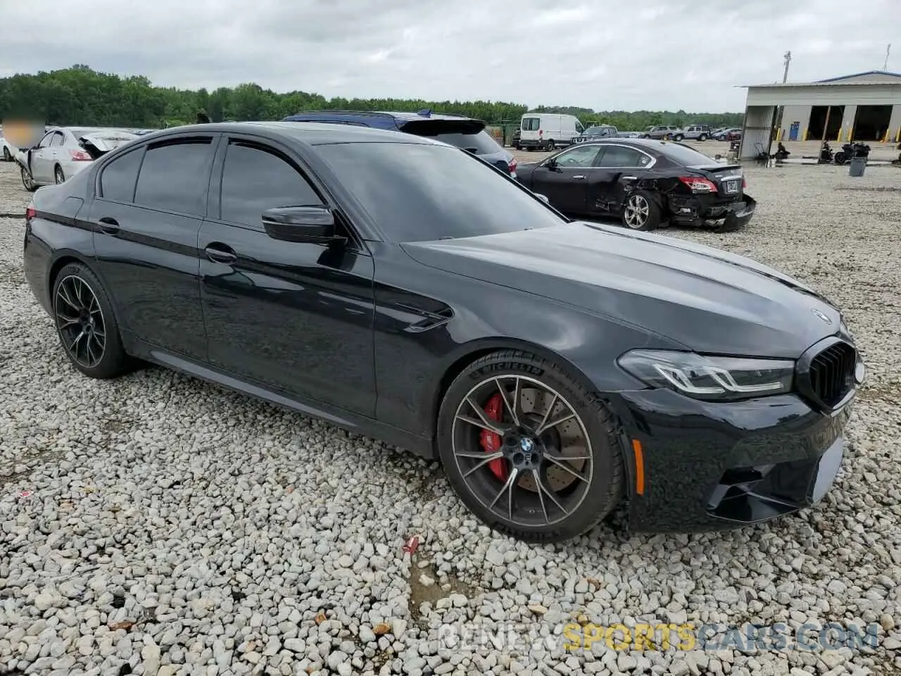 4 fotografías del automóvil dañado WBS83CH06NCJ03339 BMW M5 2022