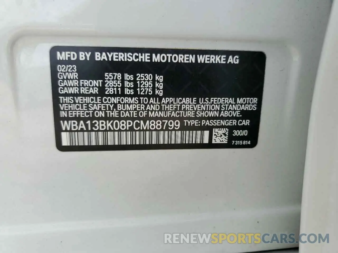 14 fotografías del automóvil dañado WBA13BK08PCM88799 BMW M5 2023