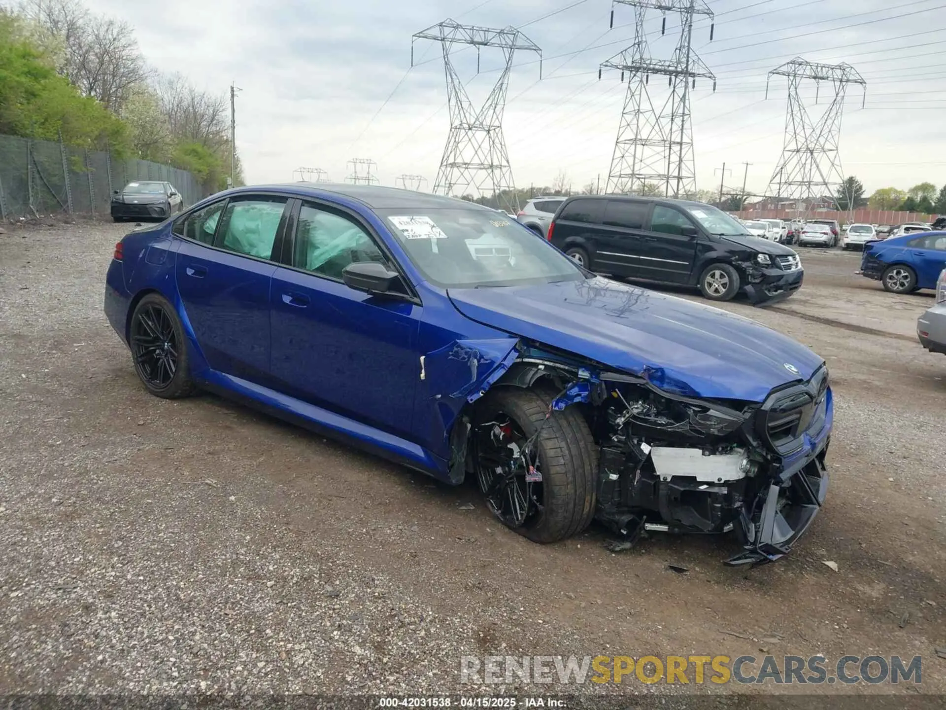 1 fotografías del automóvil dañado WBS83FK06SCU43757 BMW M5 2025