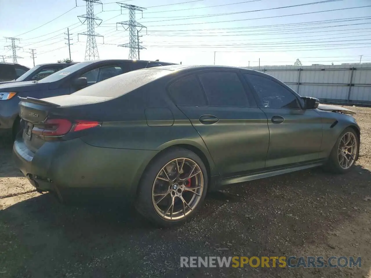 3 fotografías del automóvil dañado WBS73CH01NCJ52802 BMW M5 CS 2022