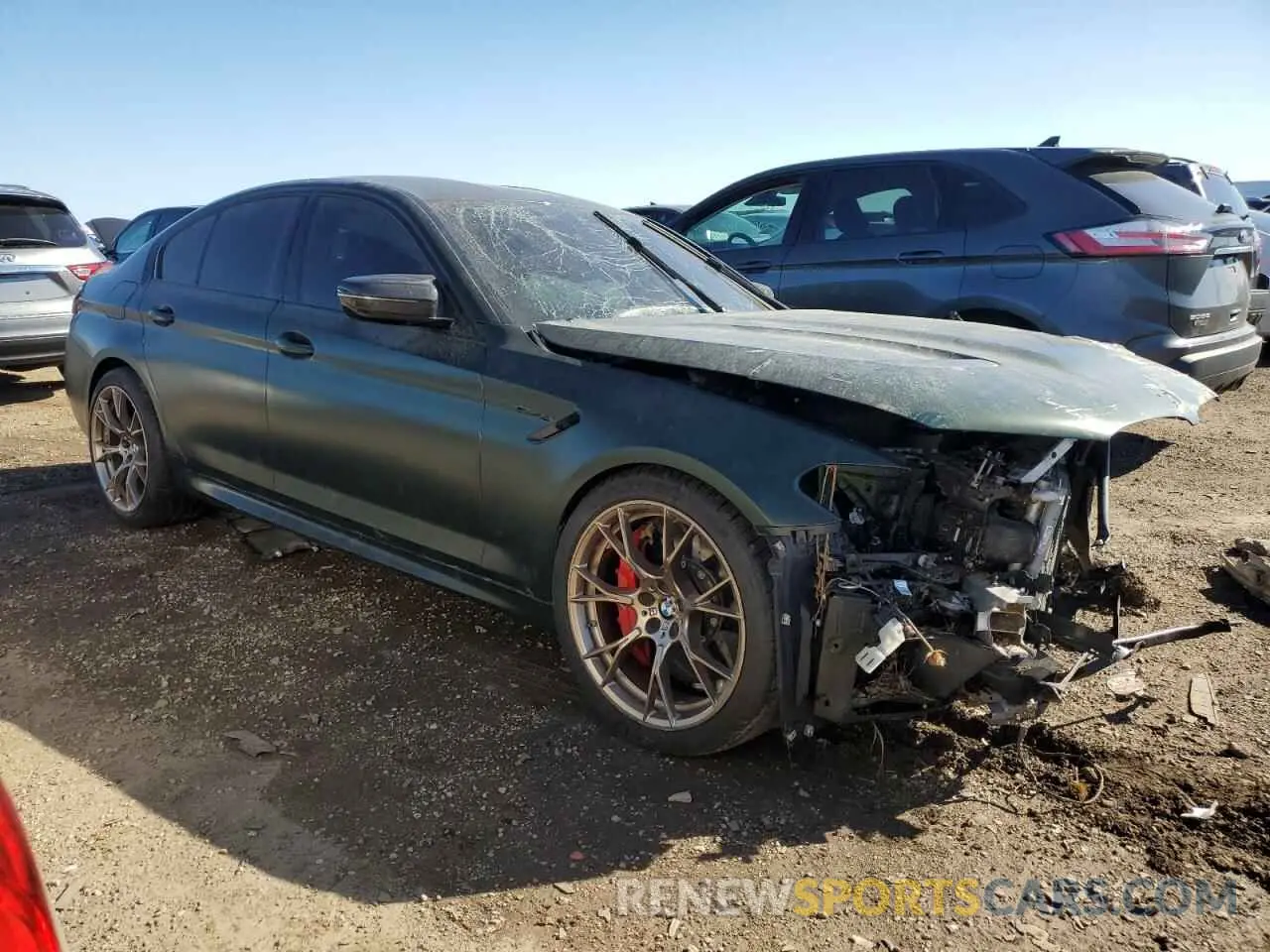 4 fotografías del automóvil dañado WBS73CH01NCJ52802 BMW M5 CS 2022