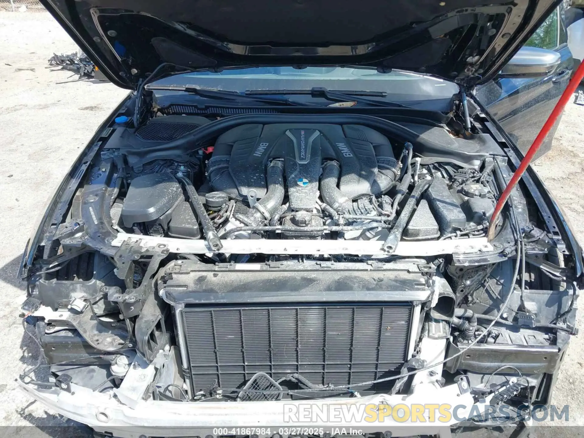10 fotografías del automóvil dañado WBAJB9C51KB289355 BMW M550I 2019