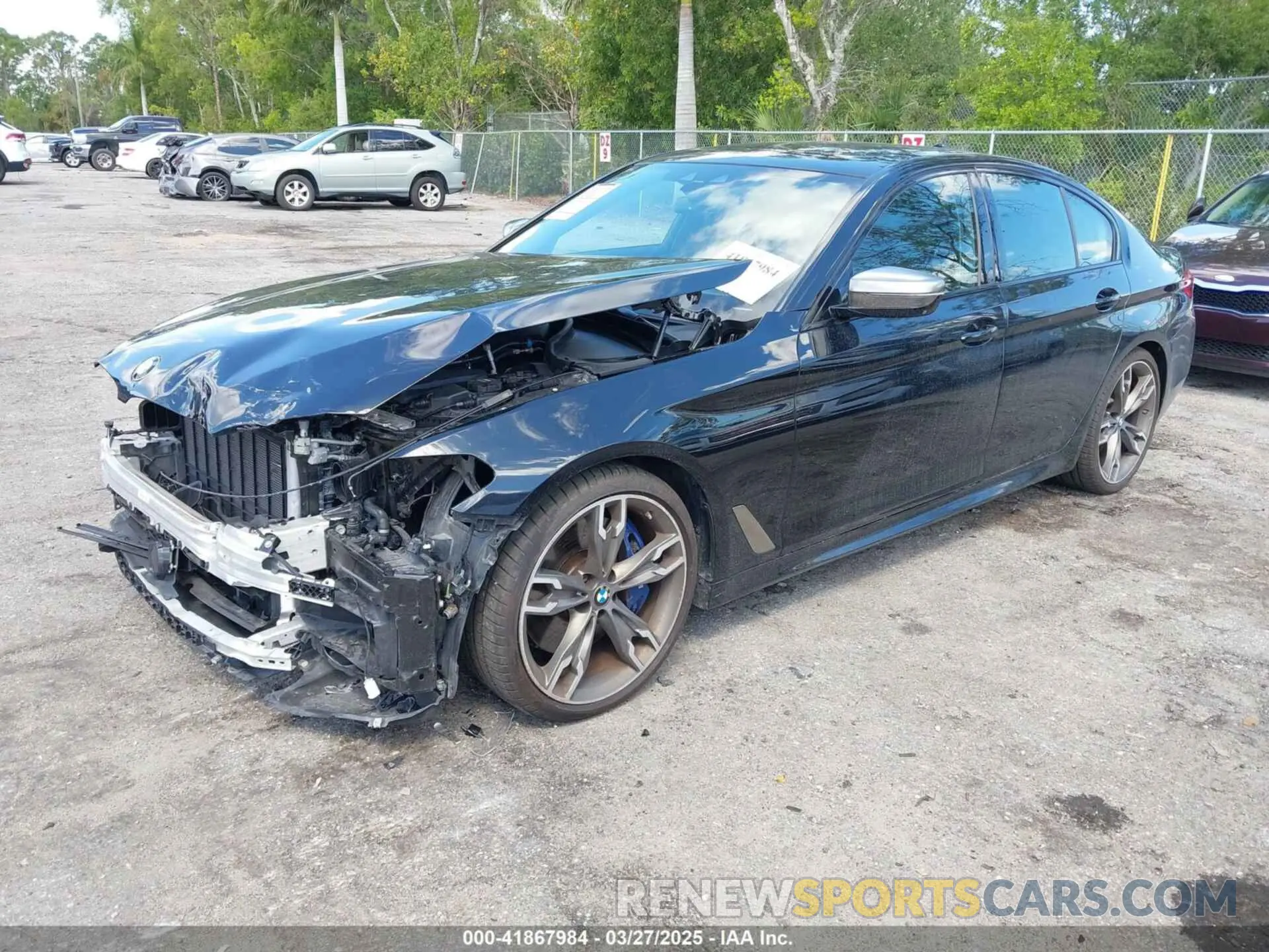 2 fotografías del automóvil dañado WBAJB9C51KB289355 BMW M550I 2019